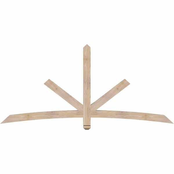 Ekena Millwork Alberta Smooth Timber Gable Bracket, Douglas Fir, 84"W x 38"H x 3 1/2"D x 3 1/2"F, 11/12 Pitch GBW084X38X0404ALB00SDF - main